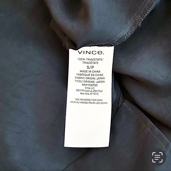 Vince Crossover Long Sleeve Blouse Small - Picture 6 of 7